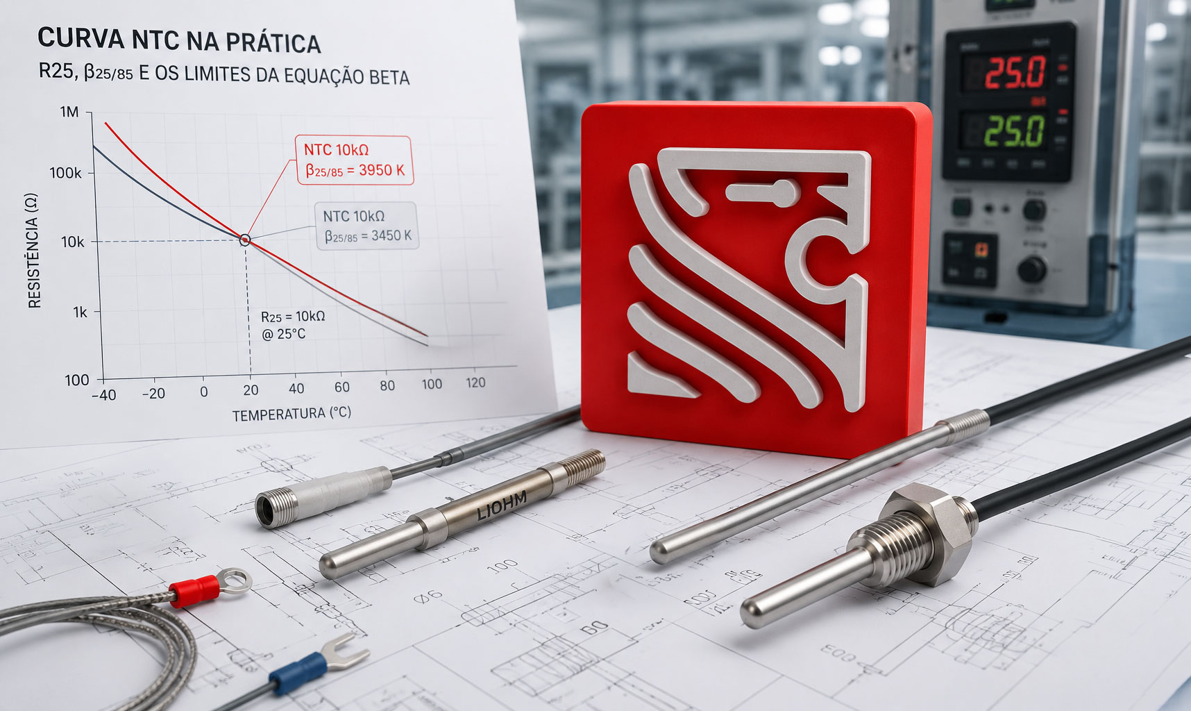 Como Especificar um NTC: R25, Beta e Tolerâncias